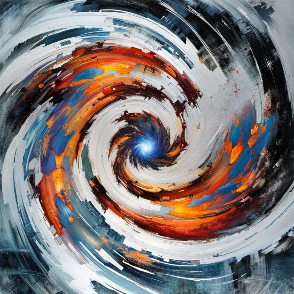 Psychedelic M.C. Escher Galaxy Digital Illustration