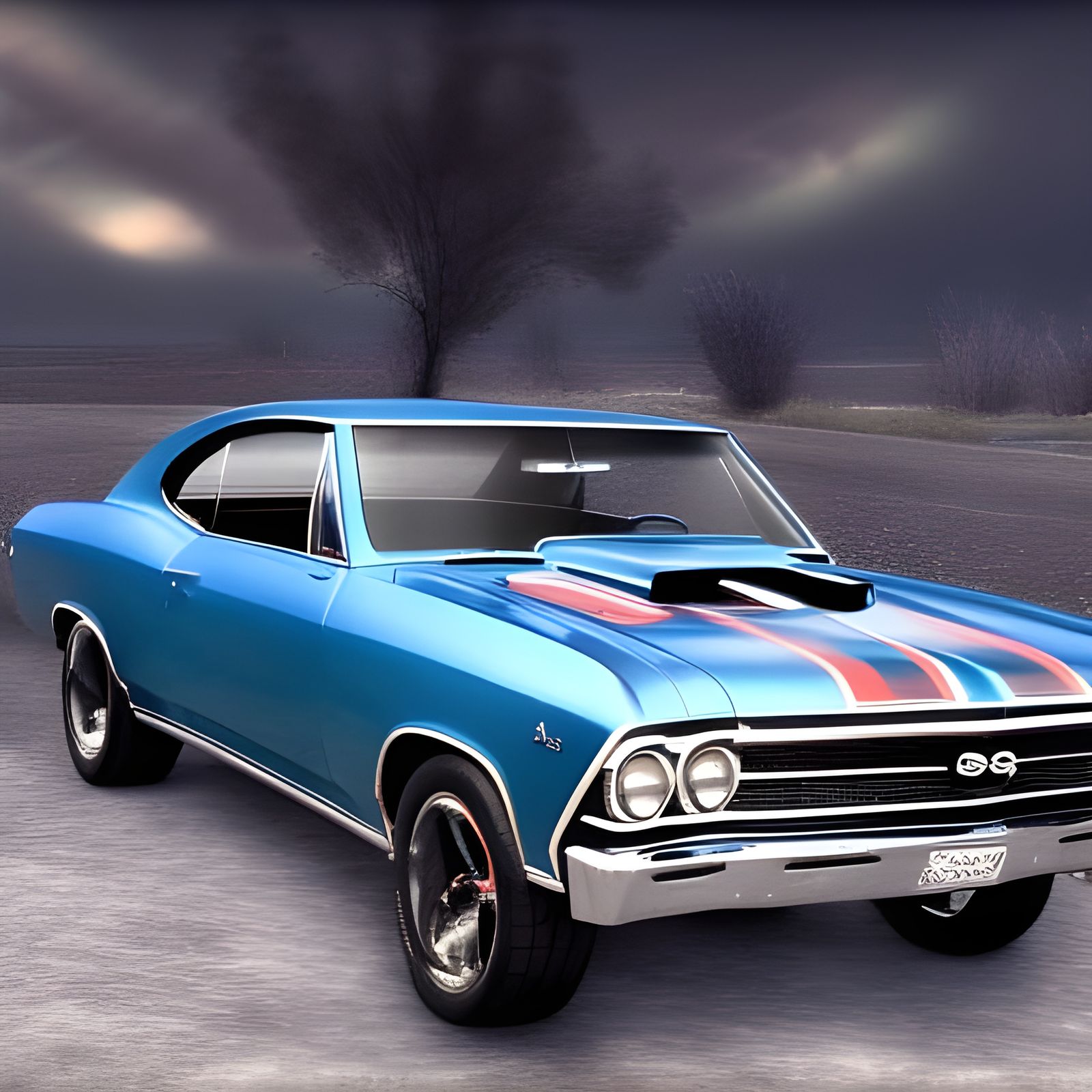 1967 Chevy Chevelle GTO Detailed Matte Painting