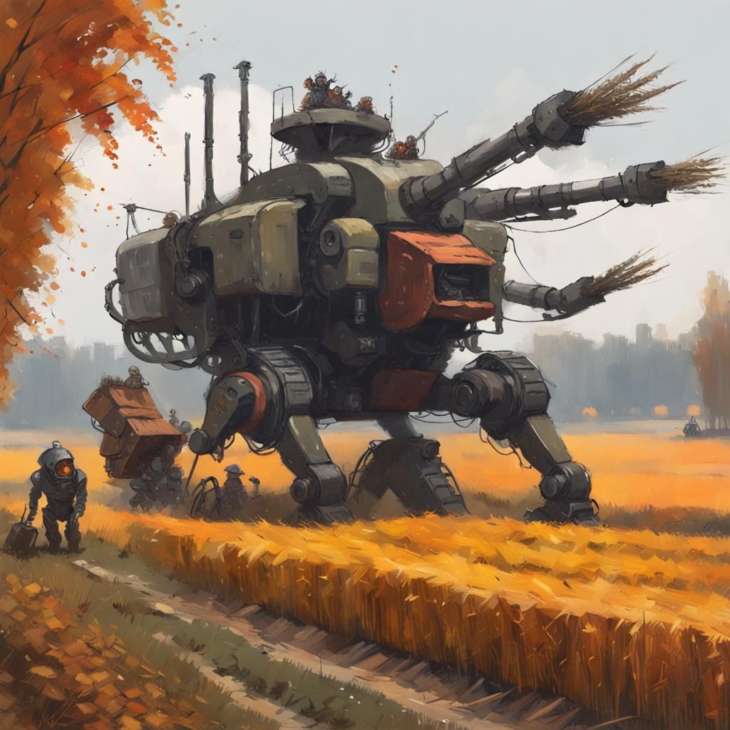 Deiselpunk multipurpose harvester
