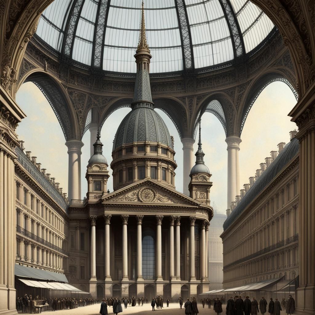 Paris Exhibition 1889: Grand Cupola Building