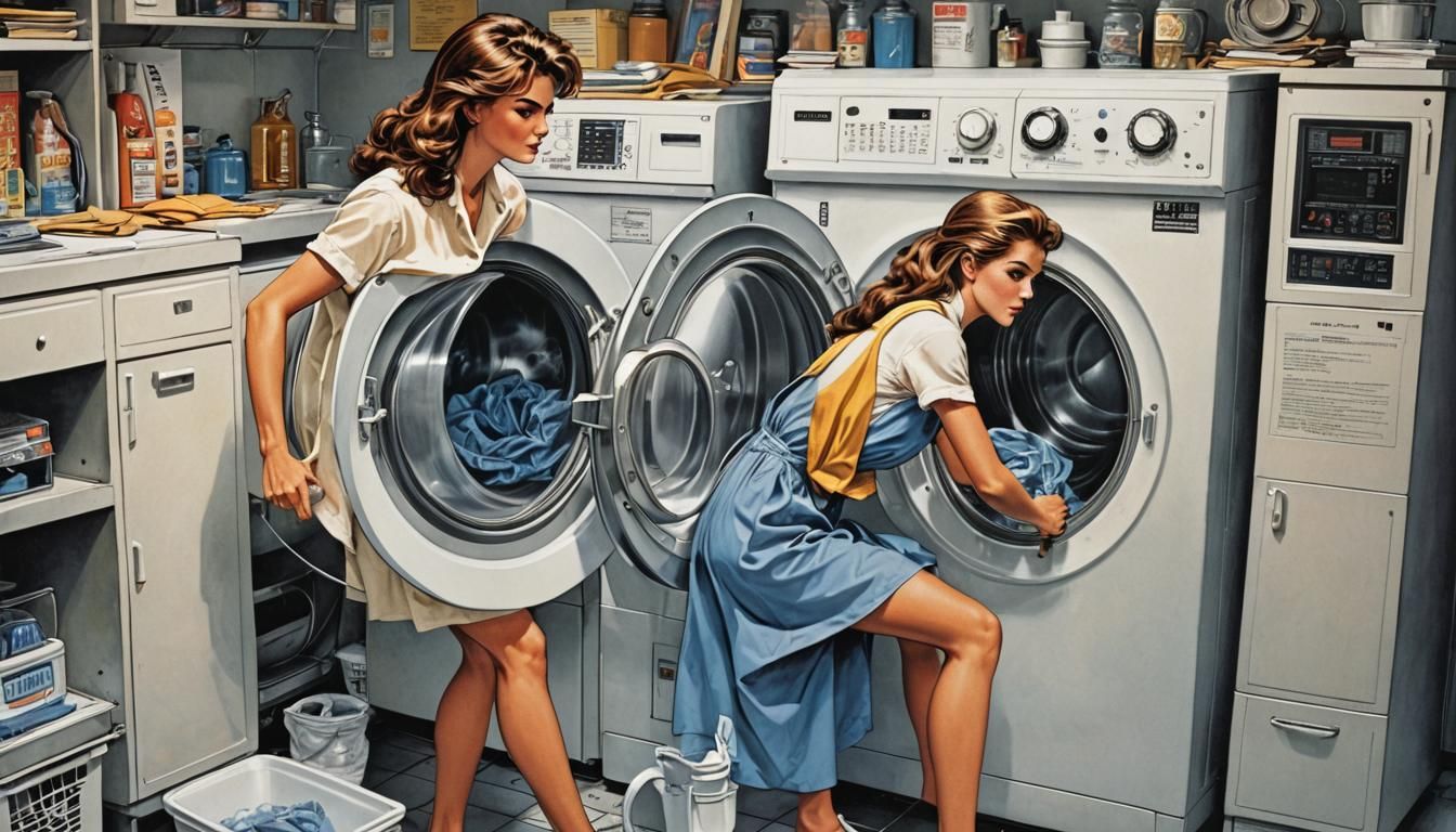 1986 Whirlpool Ad: Comic Book Style