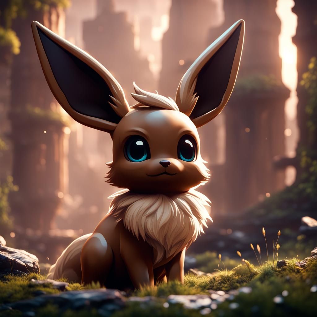 Detailed Eevee Matte Painting in Deep Color