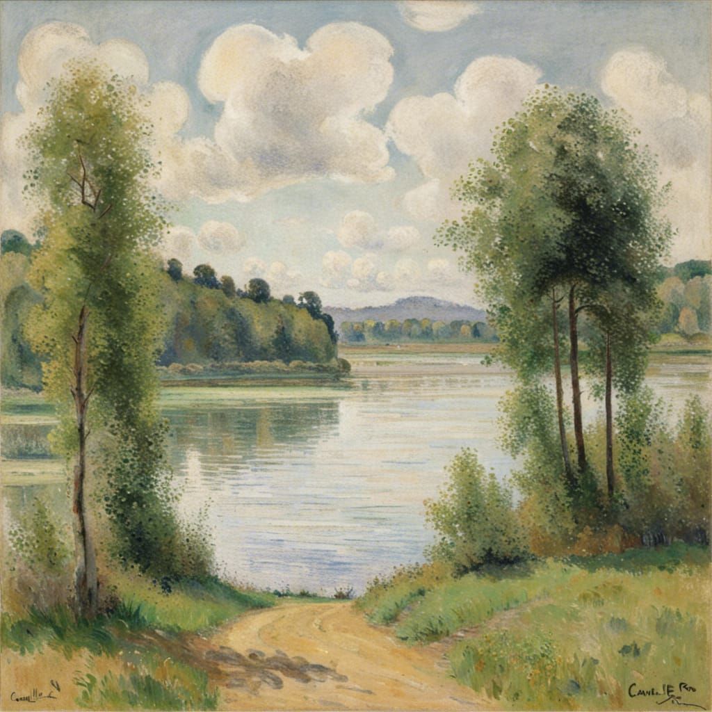 Lake Kisajno as Impressionist Painting