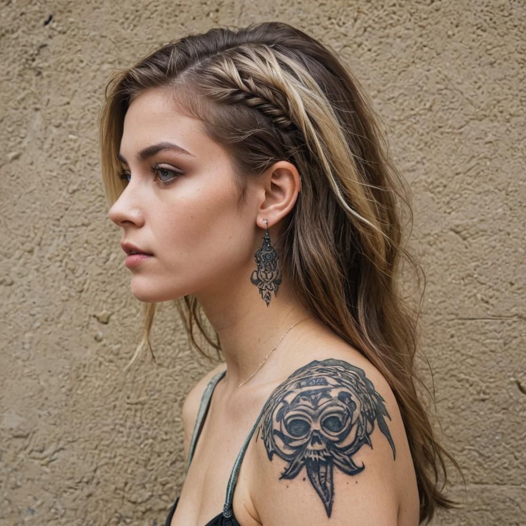 Wiccan Initiation of Tattooed Woman by Witch