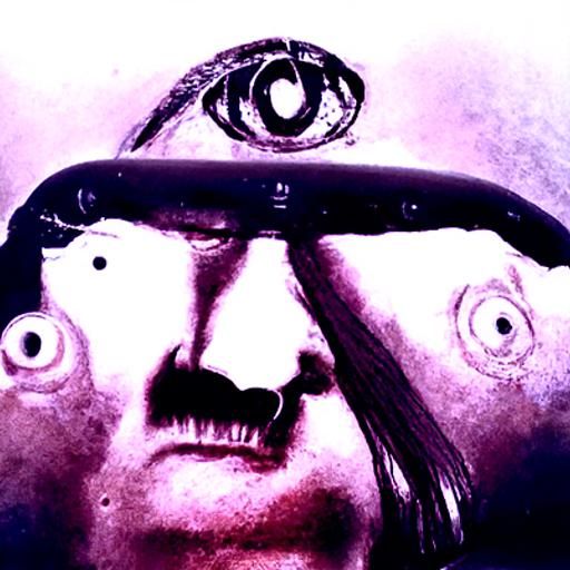 Adolf Hitler as a Grotesque Cyclops