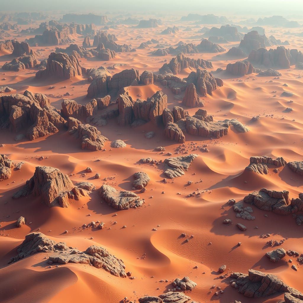 Epic Sahara Desert Landscape in Unreal Engine 5 Style