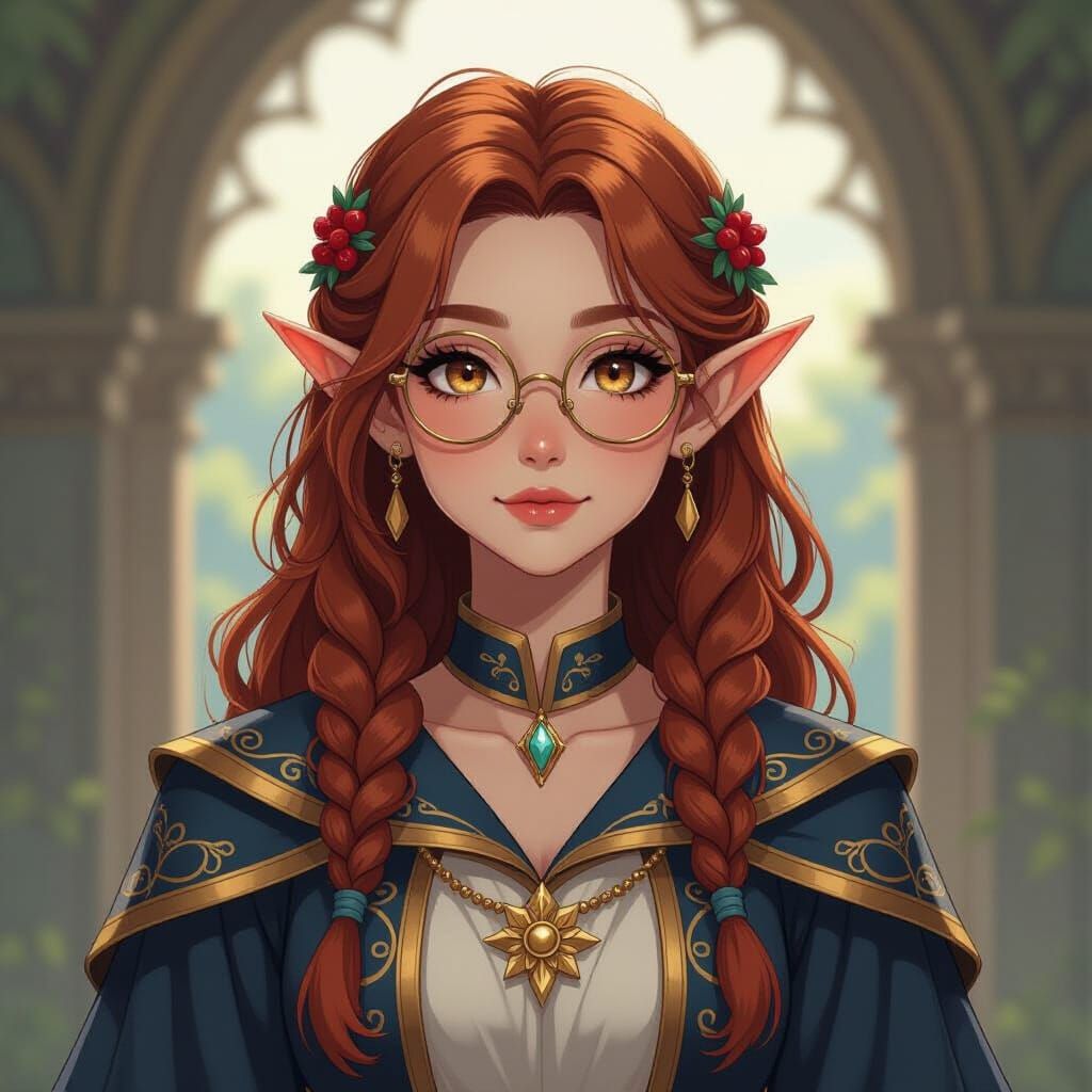 Petite Eladrin Elf in Manga Style