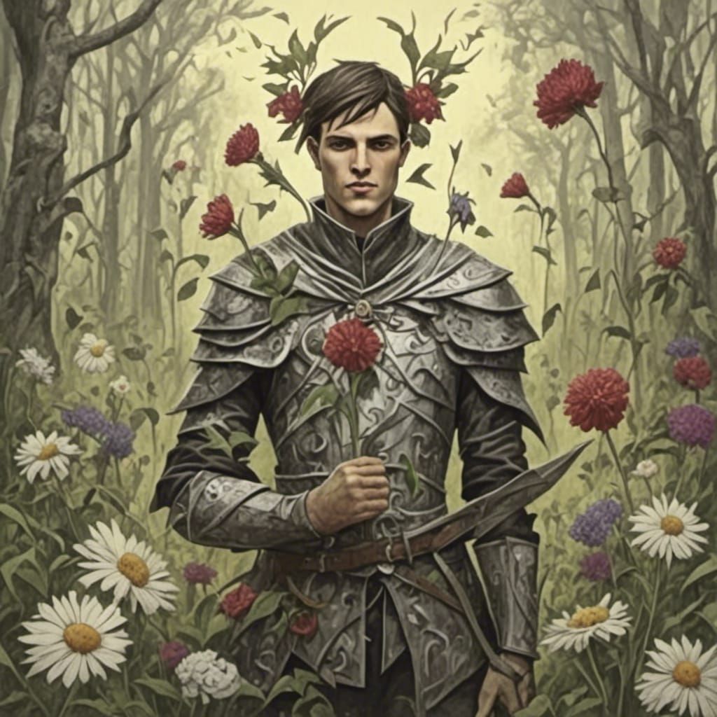 Handsome Flower Prince in Floral Style