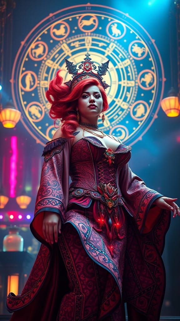 Queen of the Zodiac in Mystic Splendor