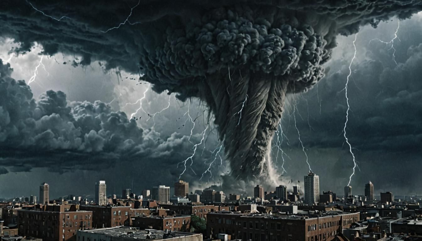 Metropolis Destroyed by a Tornado of Equations