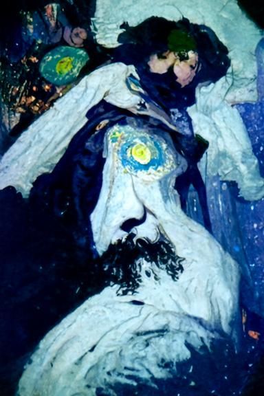 Lord of Night Pierced by Light: Impressionistic Art
