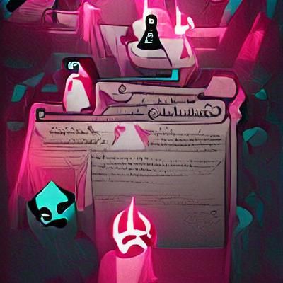 Mysterious Occult Scene with Symbolic Elements