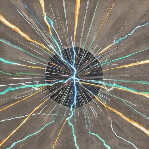 Vibrant Abstract Electricity Visualization