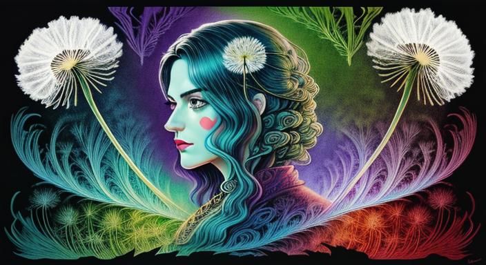 ⚜️⚜️⚜️⚜️⚜️BLOOMING BLOSSOMING DANDELION LADY⚜️⚜️⚜️⚜️⚜️