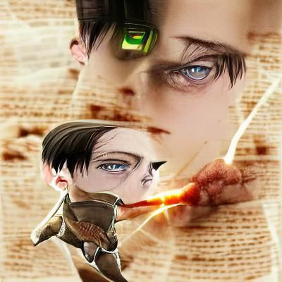 AI Generated Portrait of Levi Ackerman