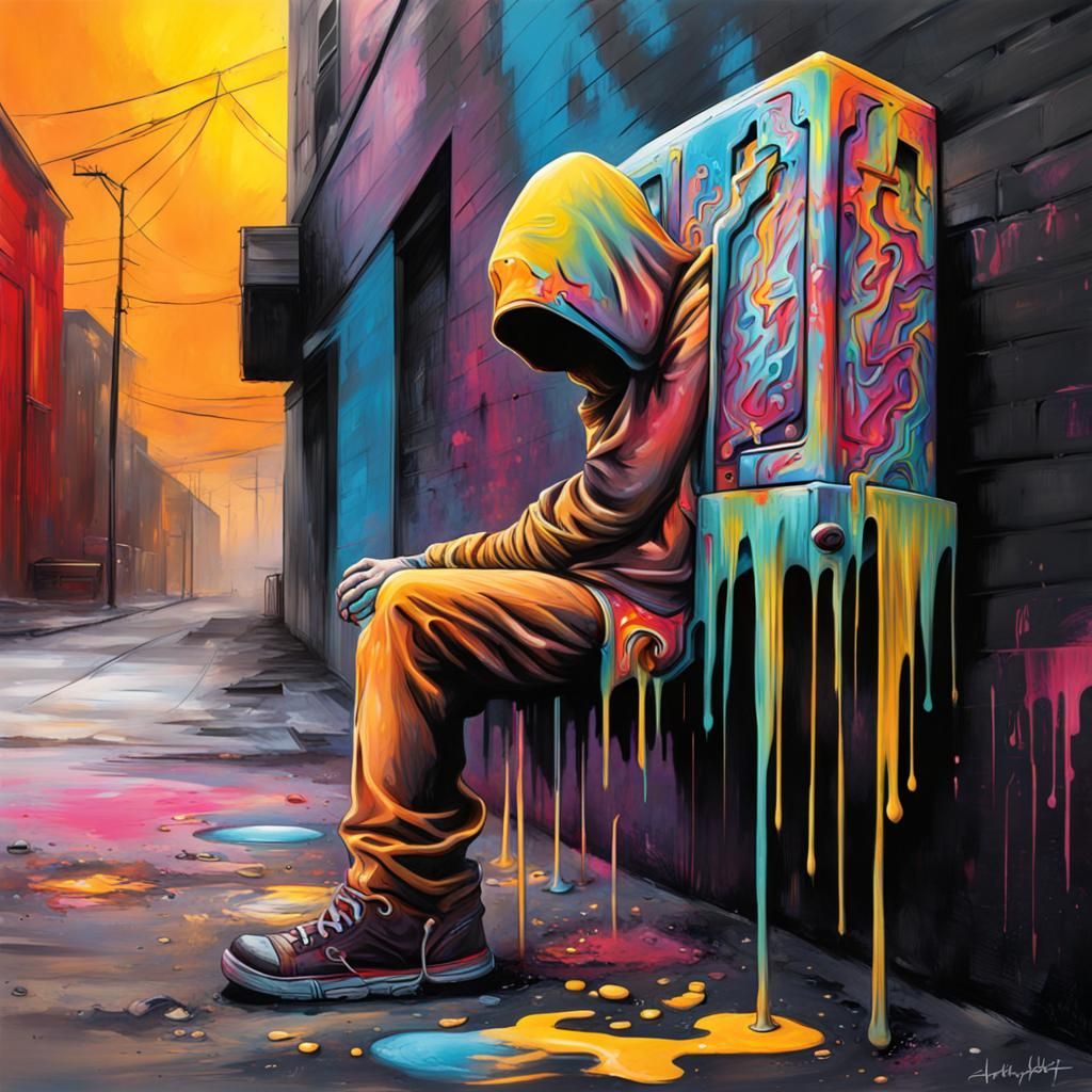 Colorful Graffiti Art in Street Style