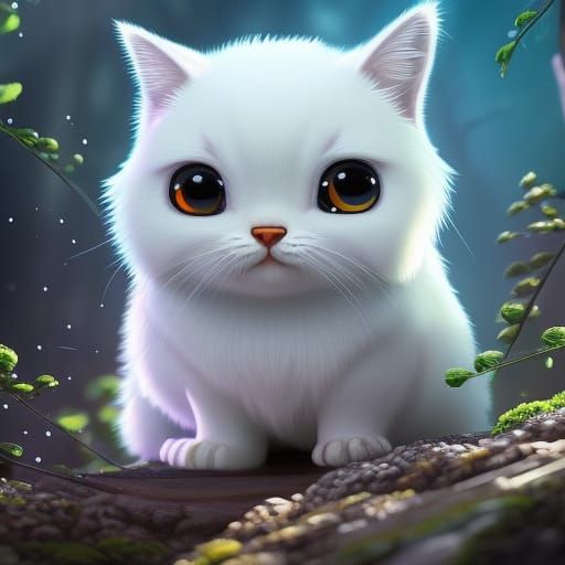 Adorable Chibi Water Character Illustration