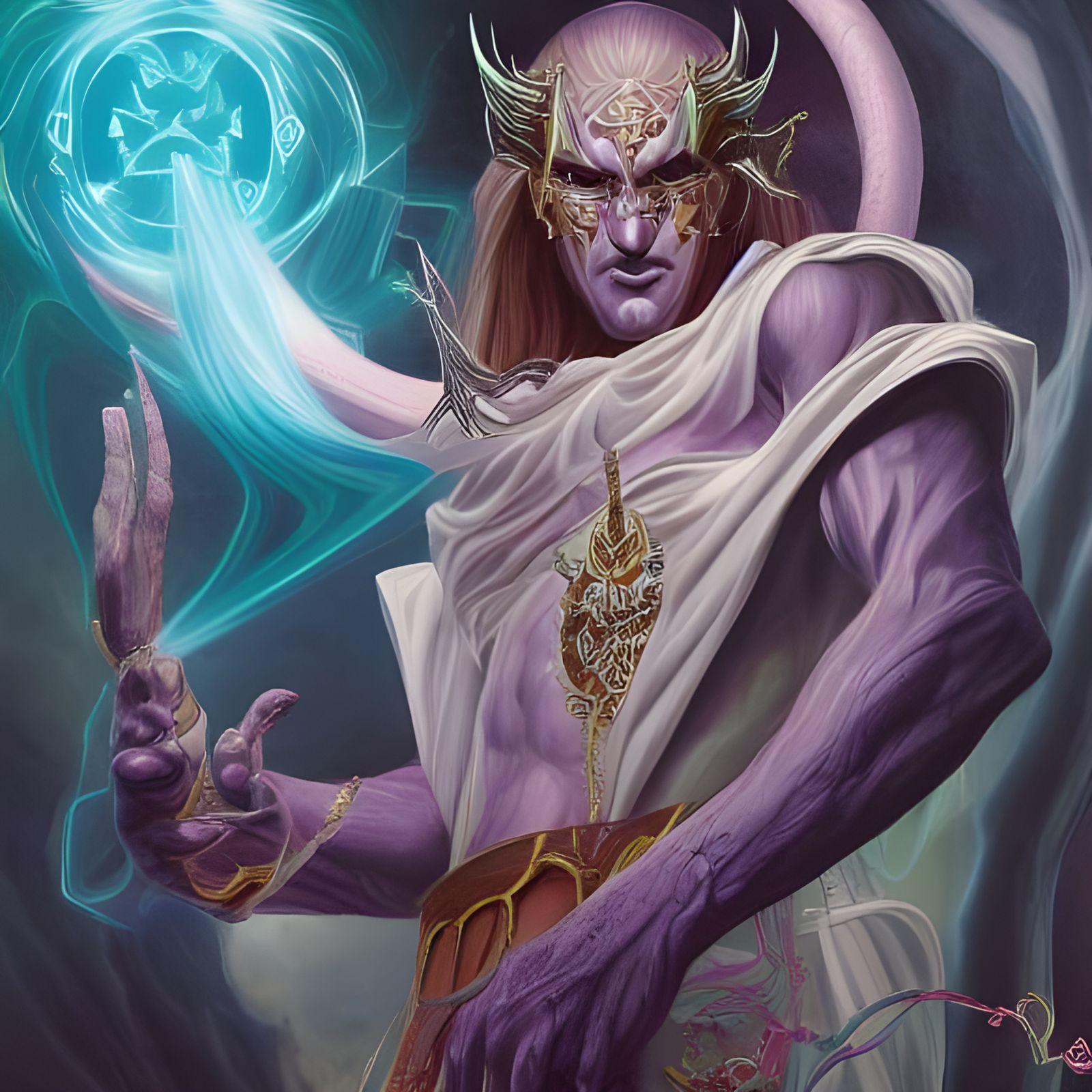 Magus summoning the demon Renove