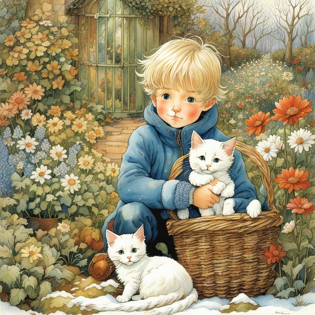 Whispers of Winter in Anime Style