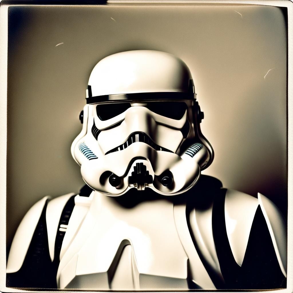 Vintage Polaroid Stormtrooper