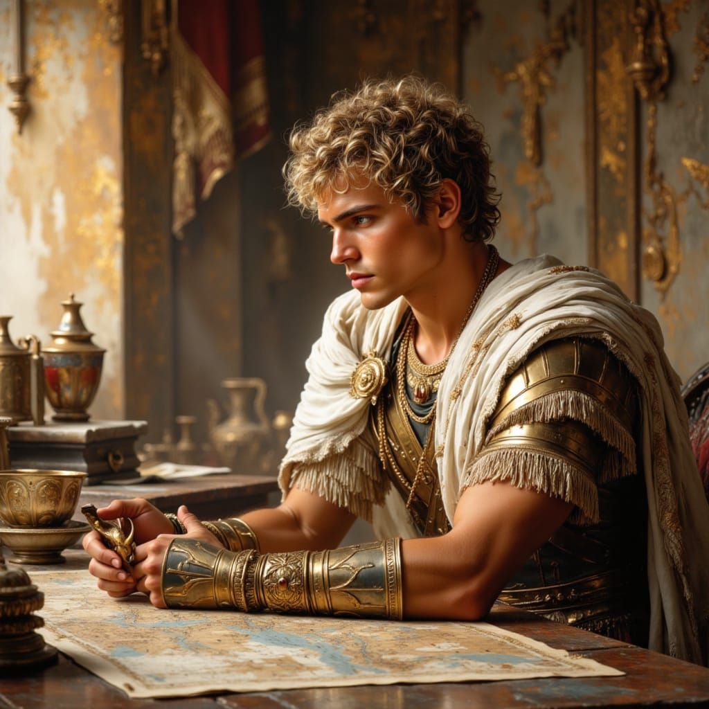 Alexander the Great Planning Campaign, Digital Matte Paintin...