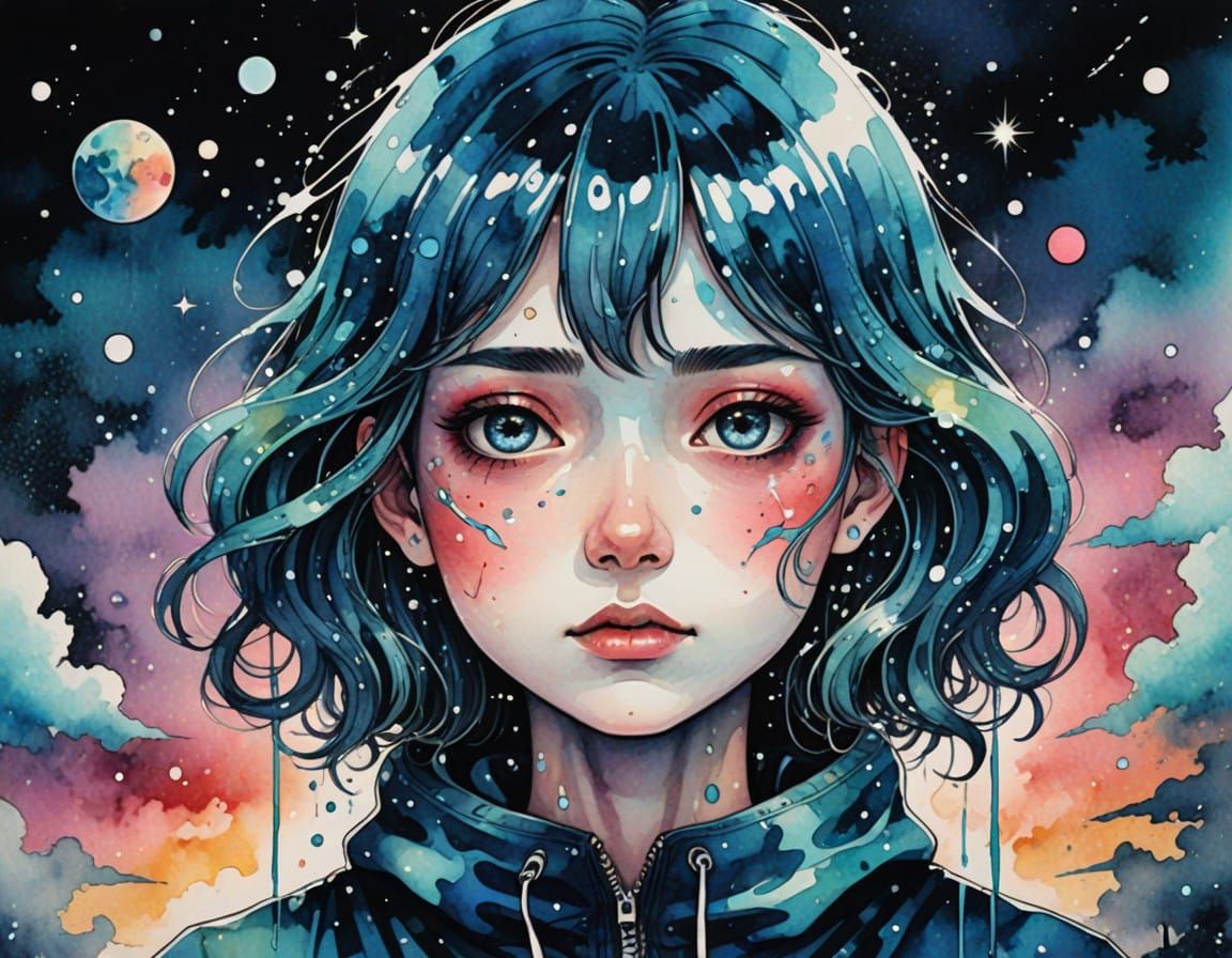 Surrealist Vision of Profound Melancholy in Whimsical Hologr...