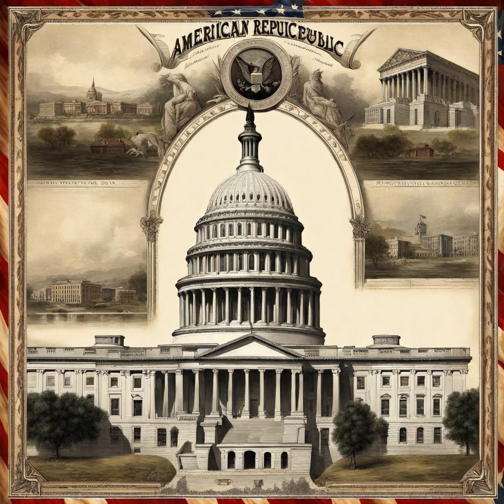 American Republic: A Detailed Visual Depiction