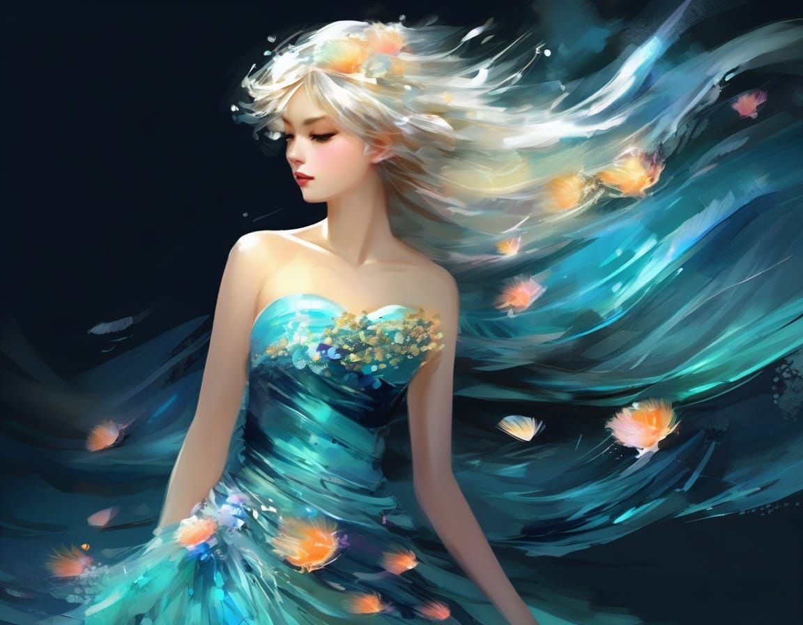 Digital Dreamscapes: Ultramaximalist Anime-Inspired Brushstr...