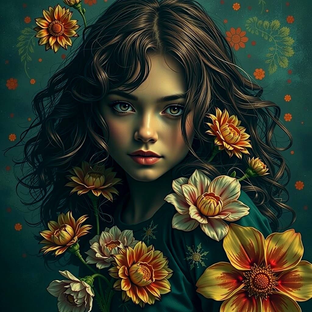 Hyperrealistic Portrait With Deep, Dramatic Colors