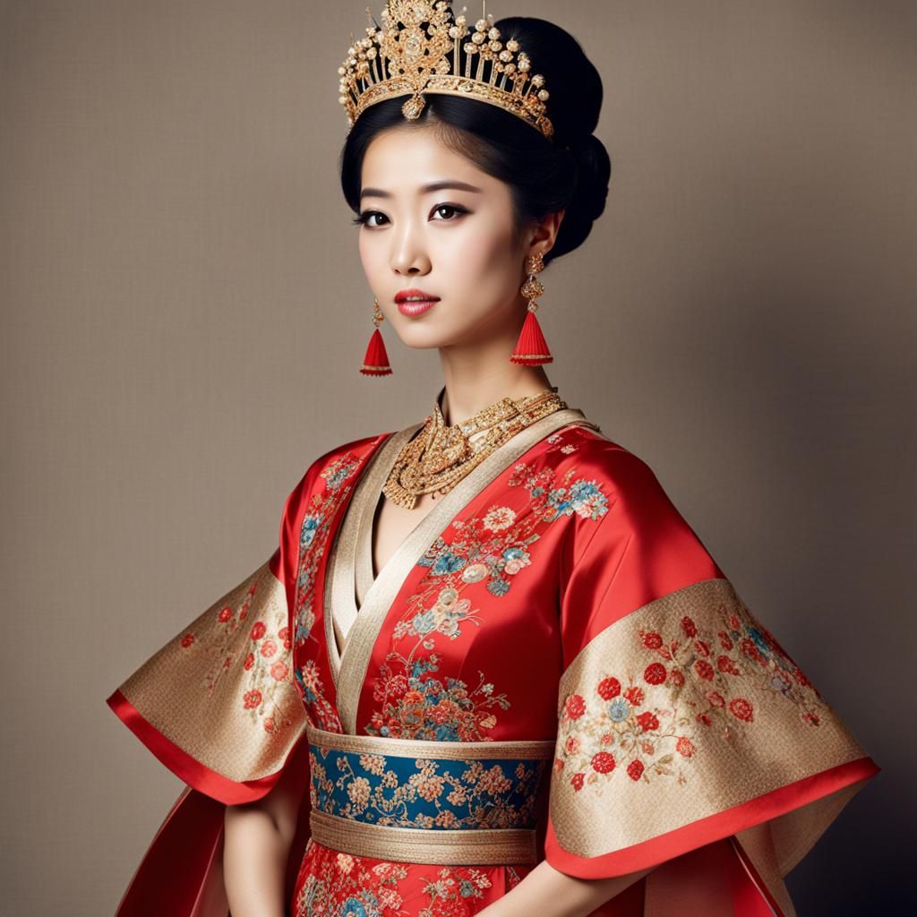 Princess in Modern East Asia Dress