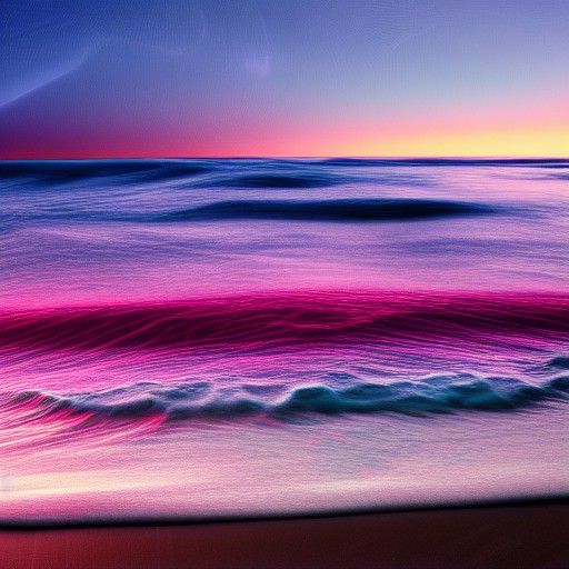 Glowing Wave at Sunset: Filigree Concept Art