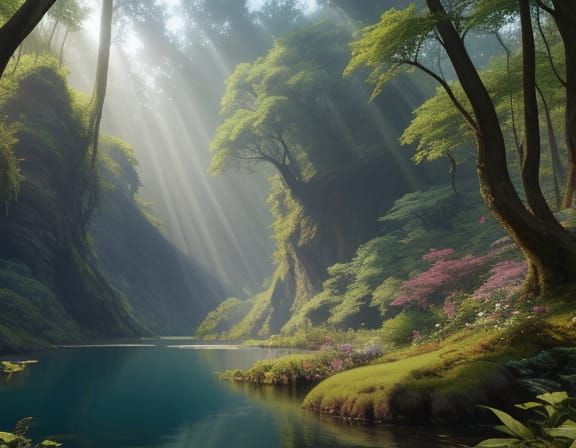 Enchanted Cove Radiant in Sunset Hues