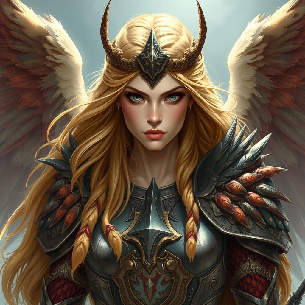 Valkyrie Queen Freyja in Mythological Armor