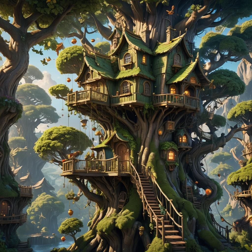 Tinker Bell's Fantastical Treehouse Concept Art