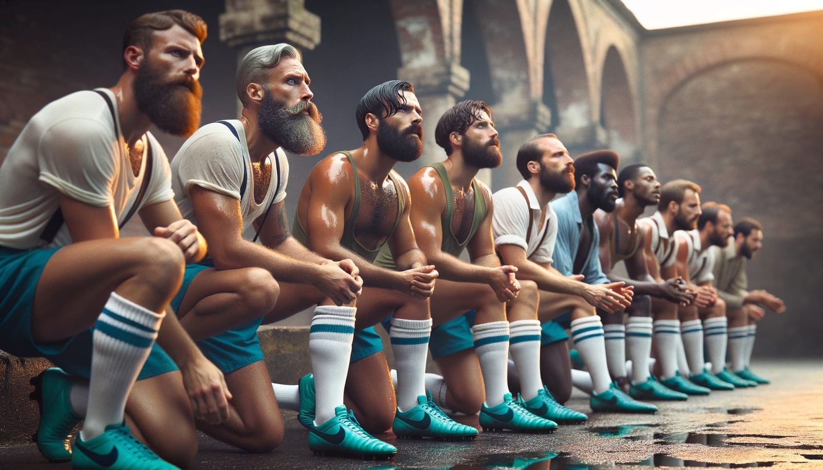 Cinematic Soccer Game with Rugged, Diverse Players