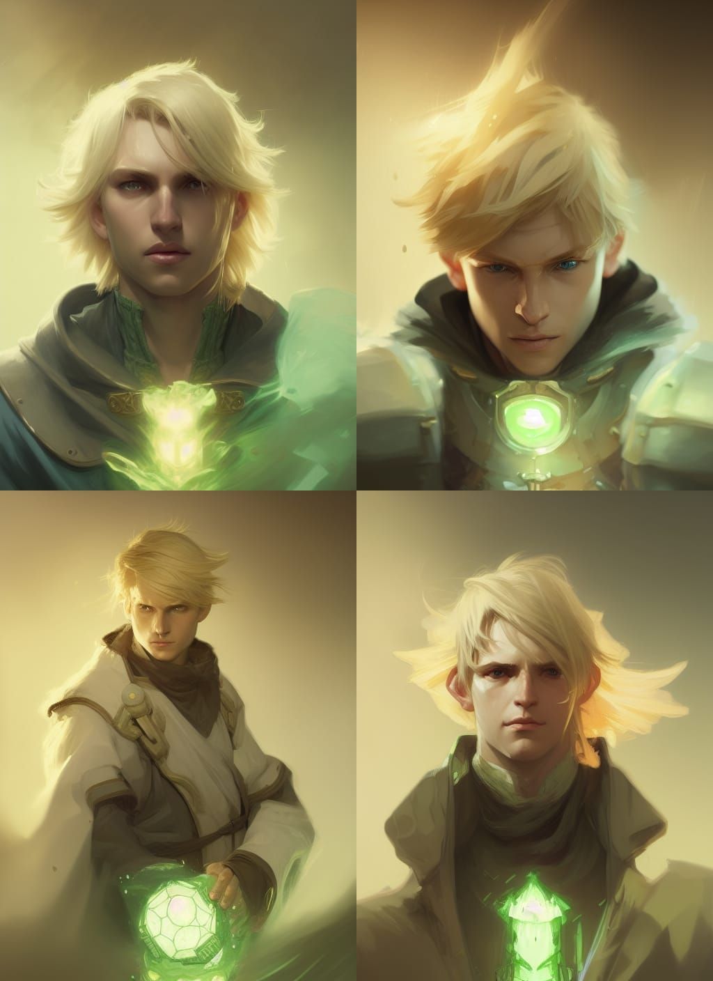 Cleric Portrait in Dungeons and Dragons Style