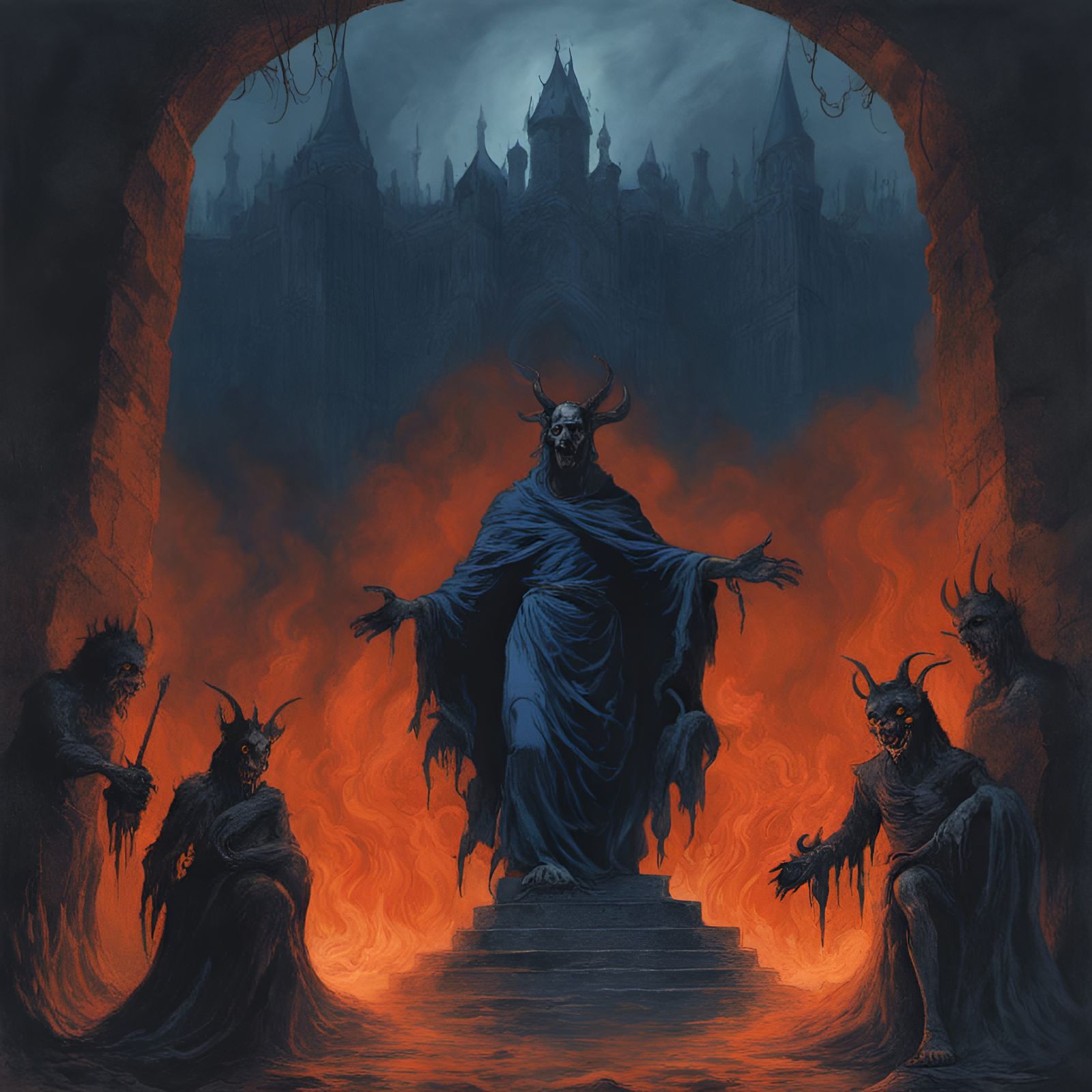 Seven Princes of Hell at the Gates