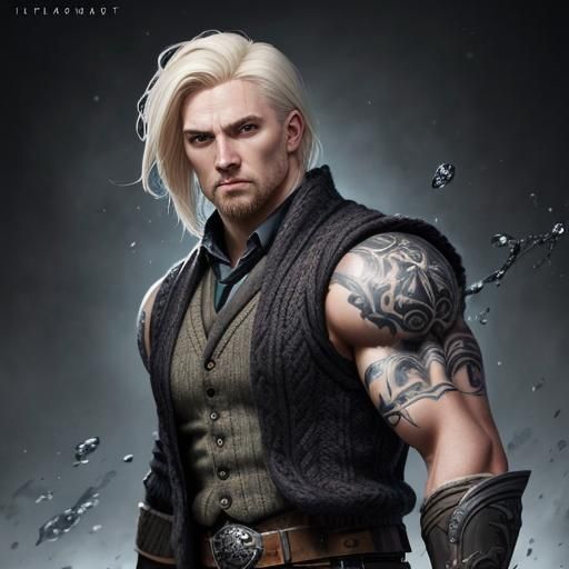 Hyperrealistic Portrait of a Strong Icelandic Boy