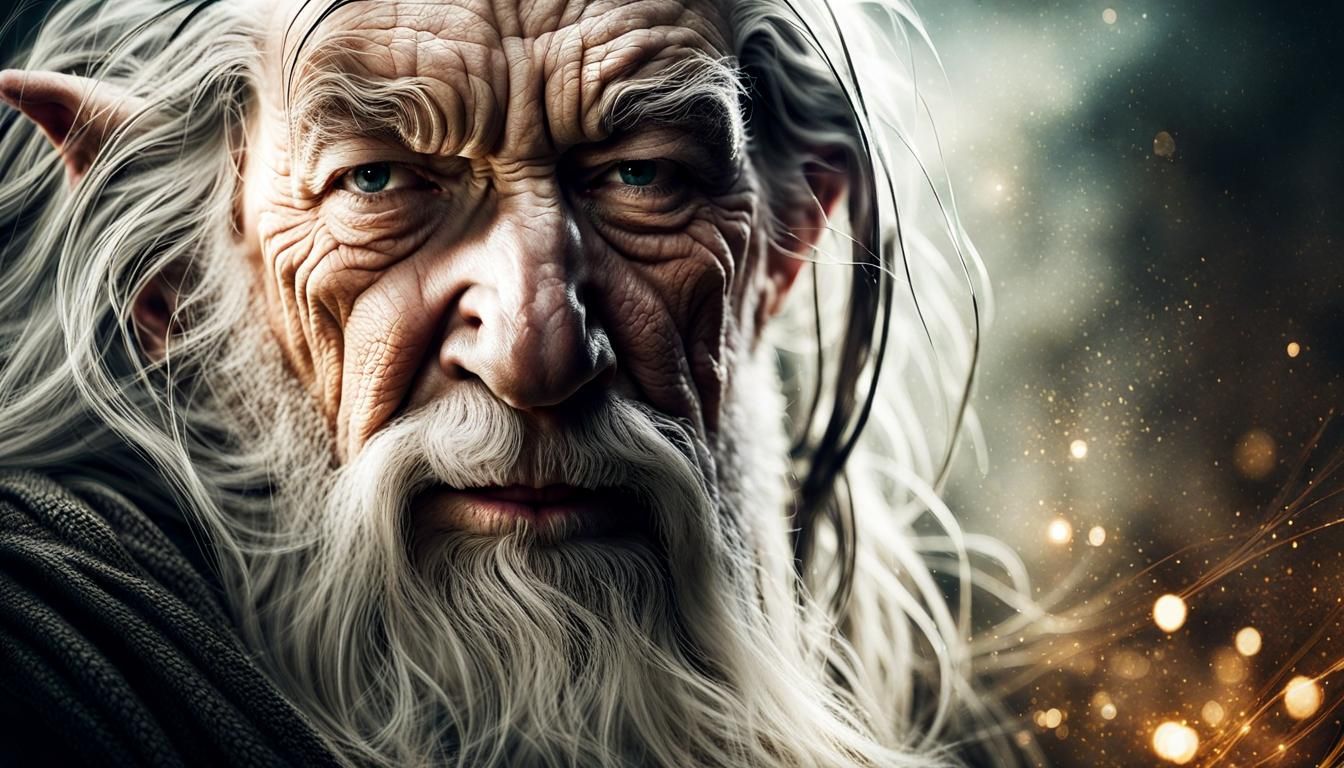 Gandalf Portrait in Long Exposure by Russ Mills