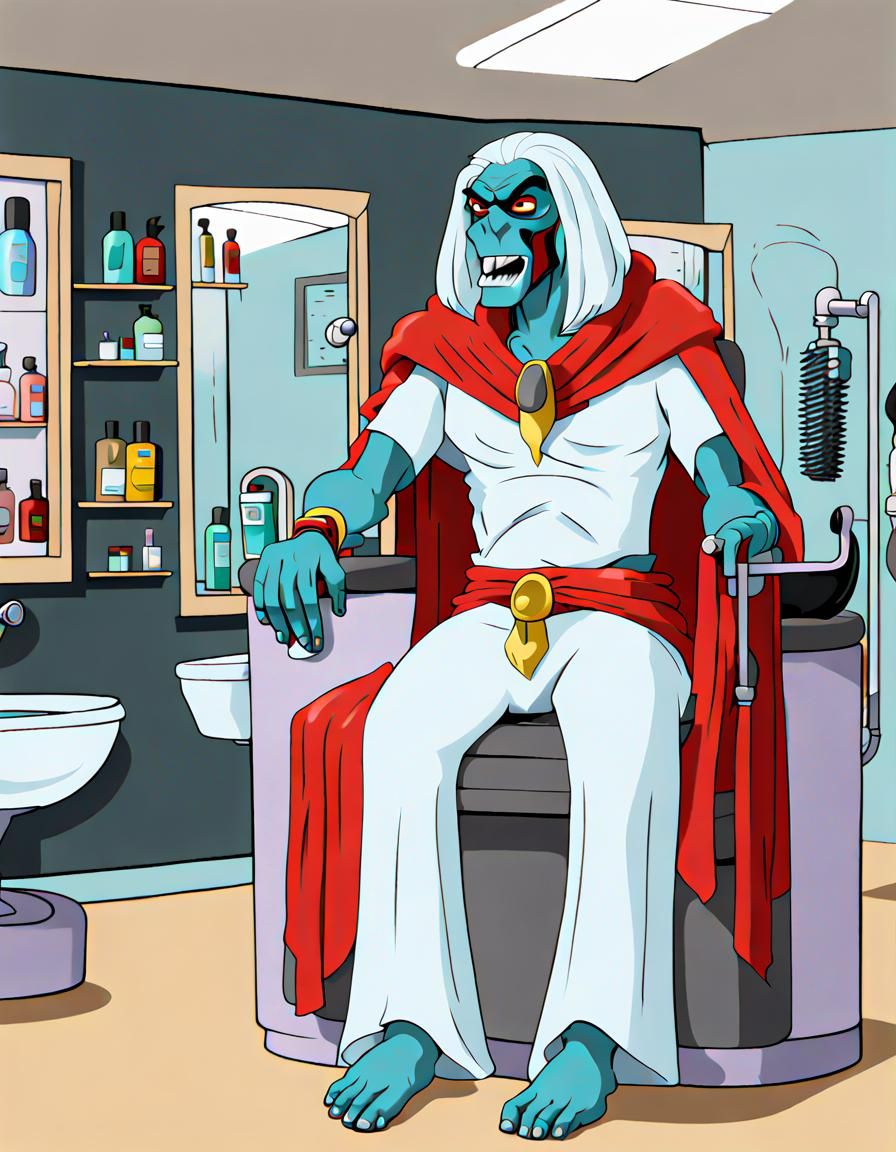 Mumm-ra in the 60s backstage before a gig