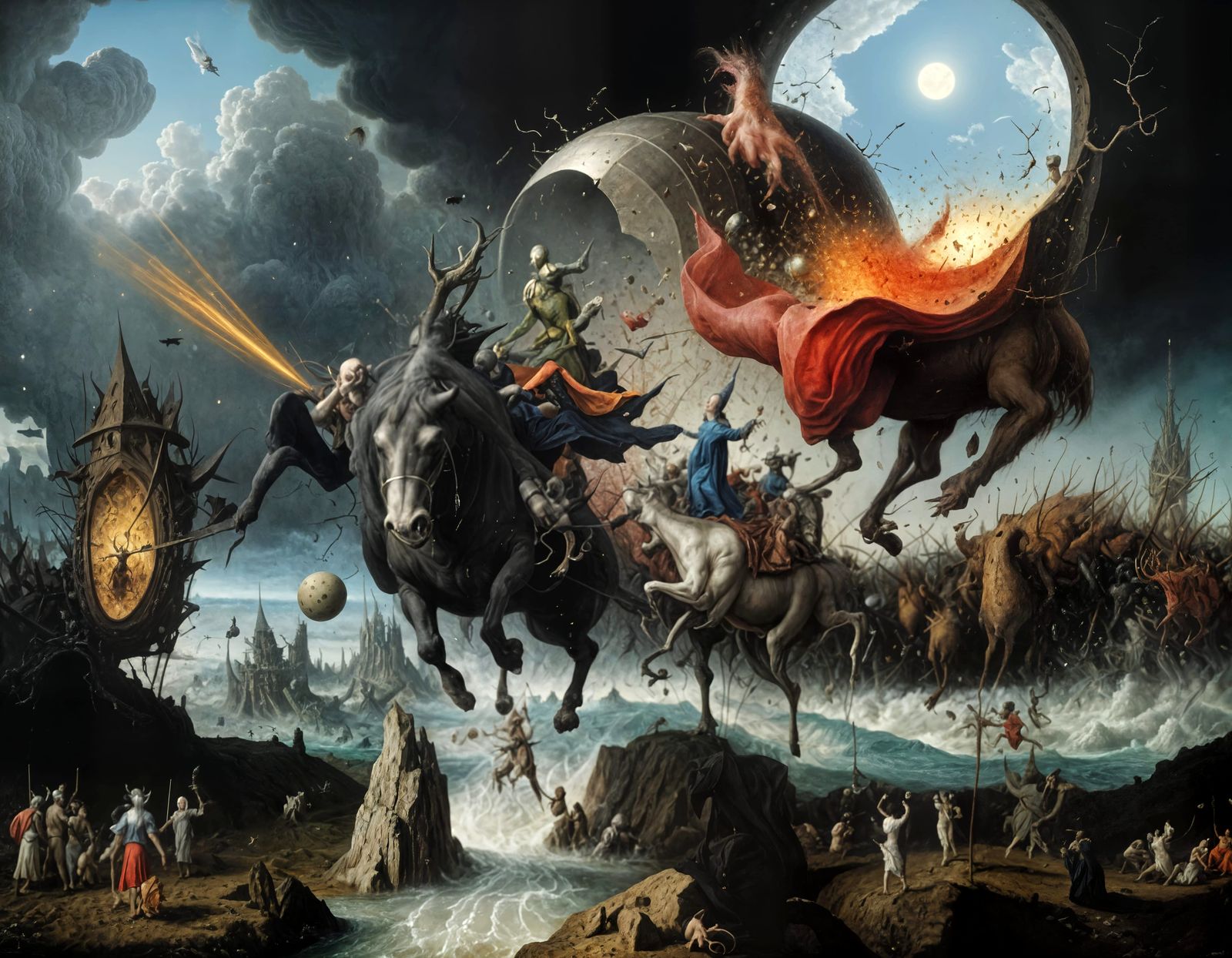 'How does the leader of a country's Military know when they are beaten?'
In the case of this fantasy depiction, there's...