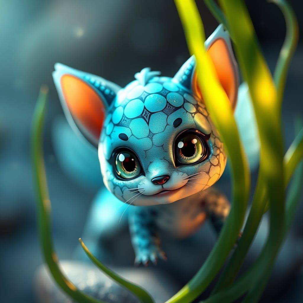 Adorable Kadal Hybrid with Iridescent Scales