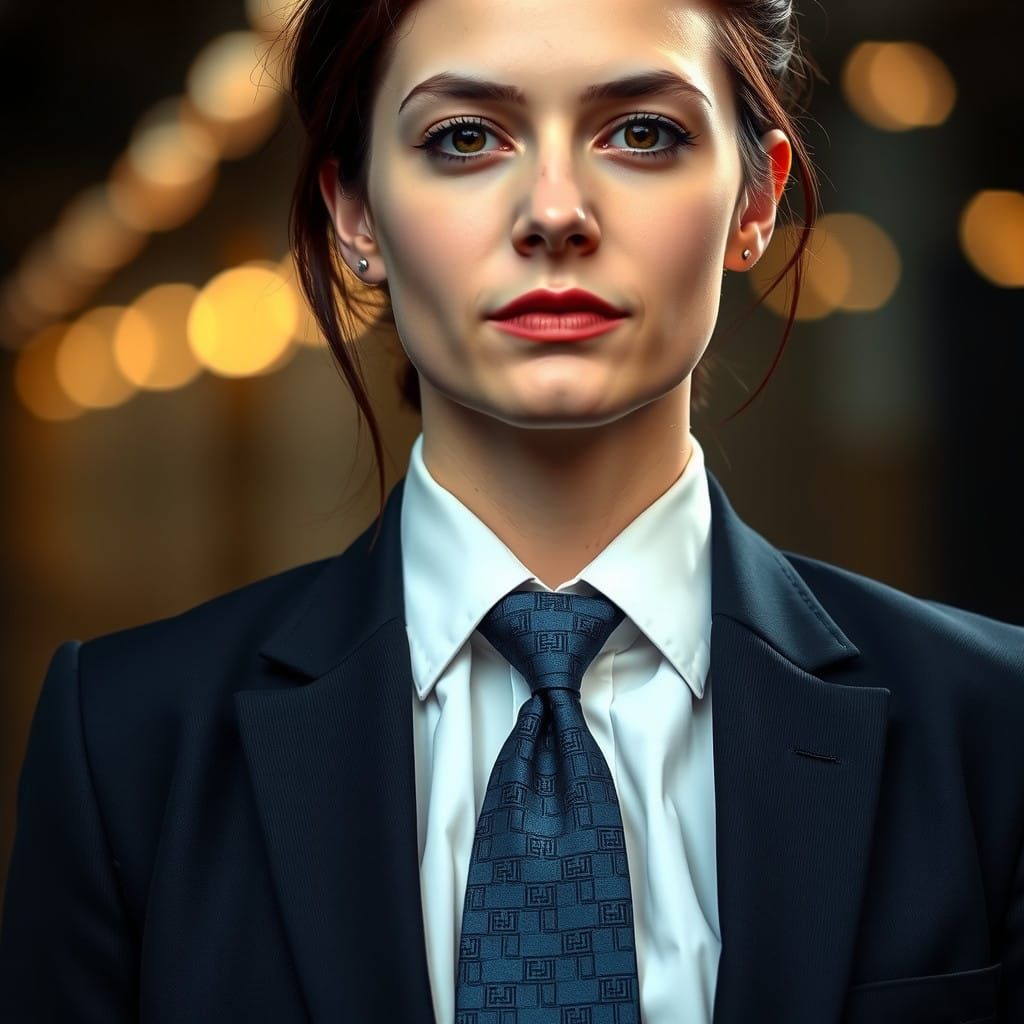 Sharp Business Professional in Polished British Attire