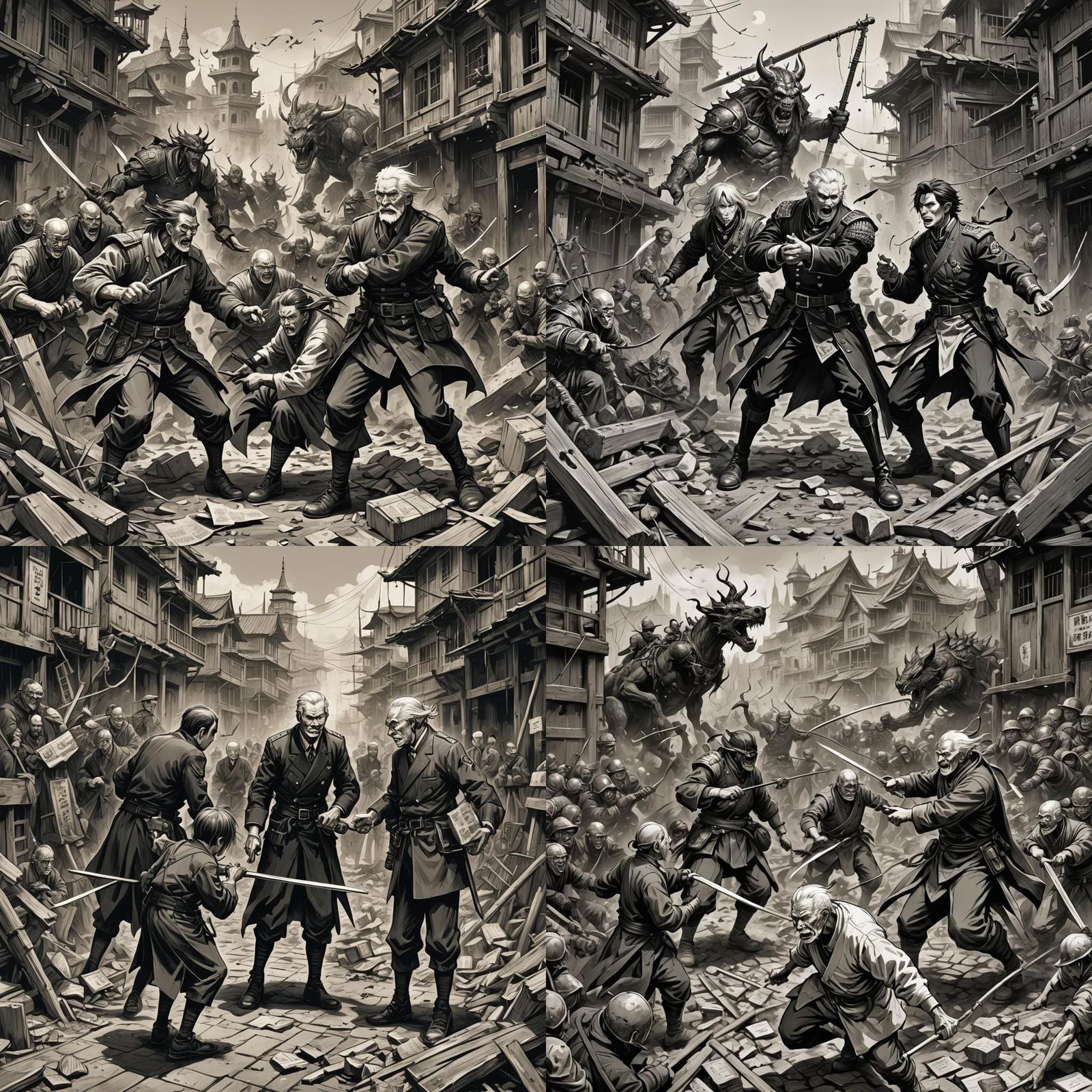 Old Officials' Conflict: A Detailed Anime Sketch