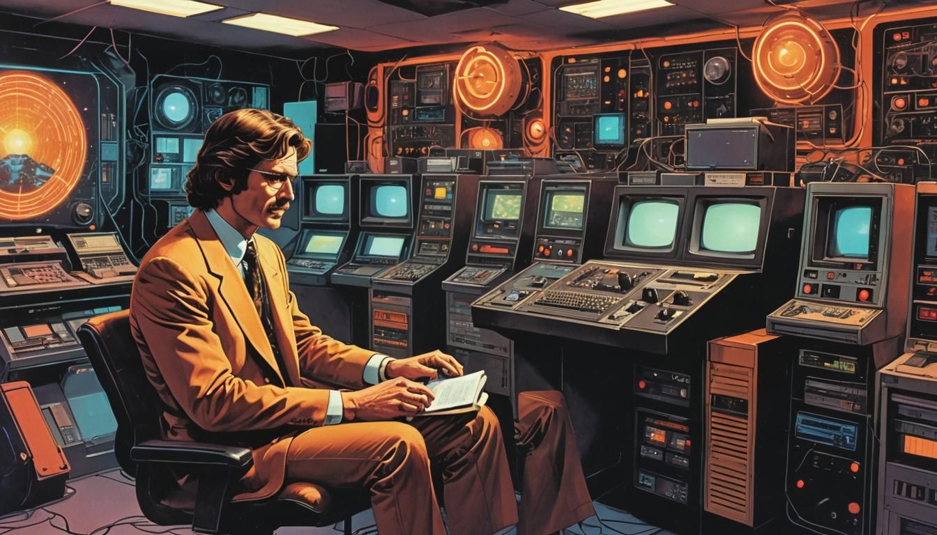 Retro-Futuristic Comic Art: Cosmic Anomaly at Studio