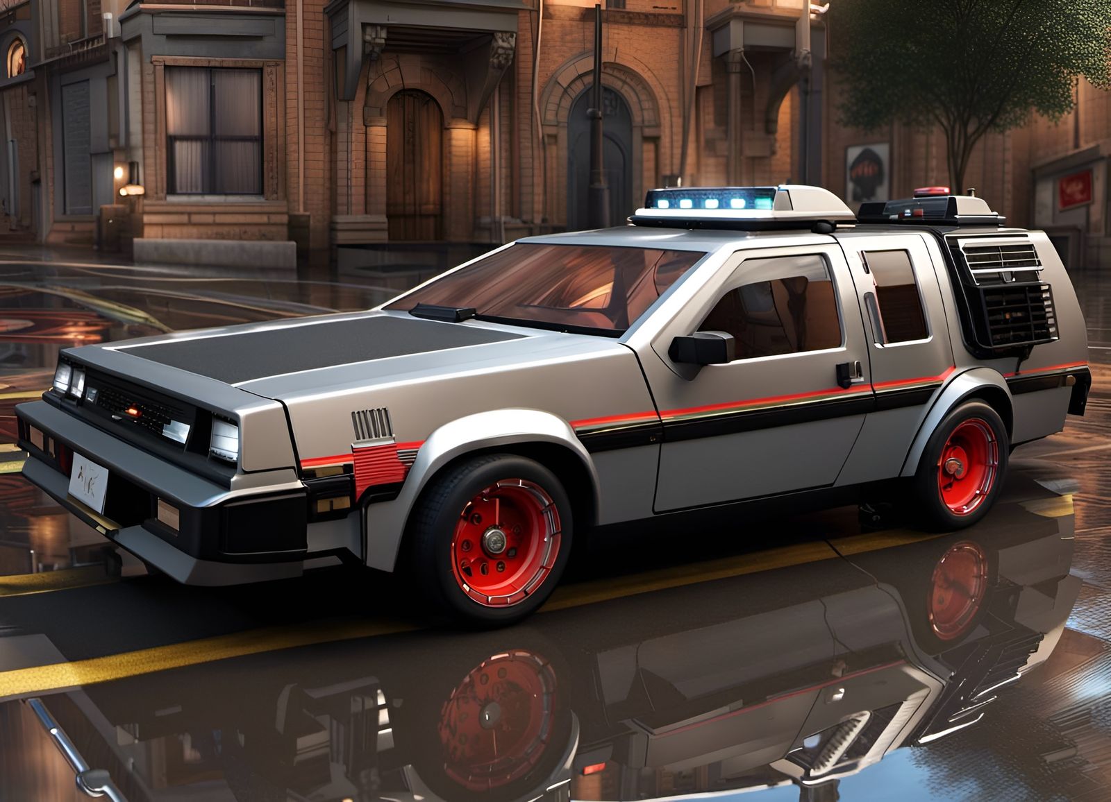 A-Team Van as Delorean Time Machine