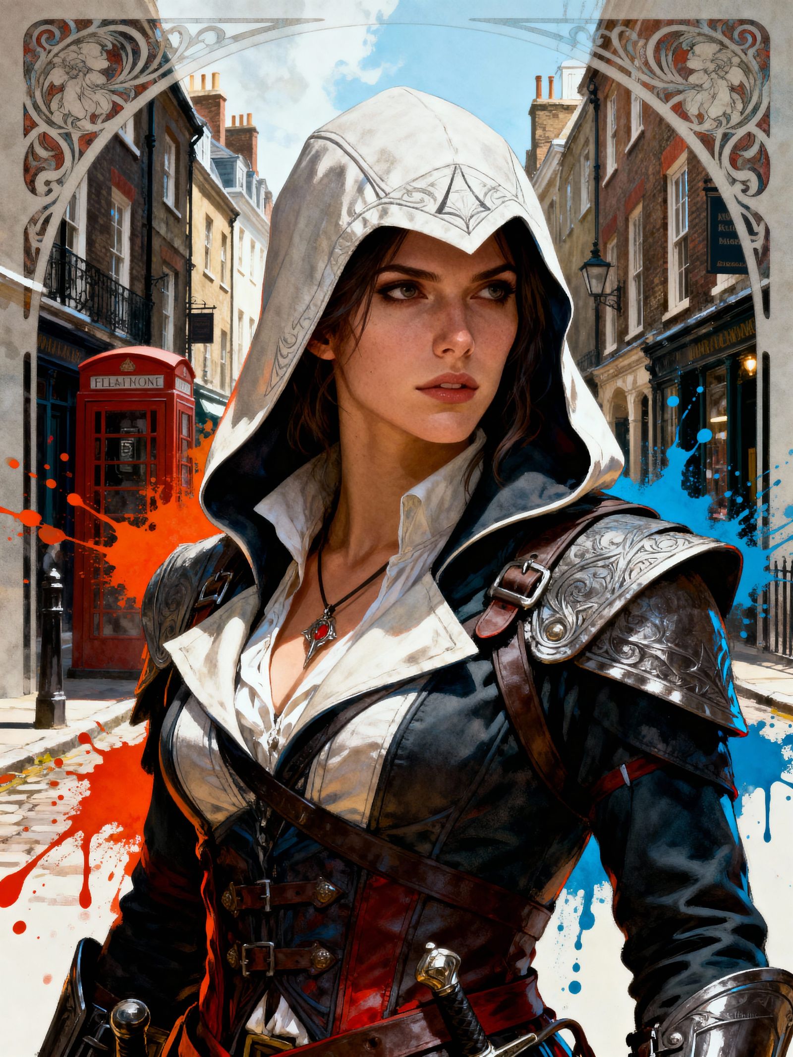 Evie Frye in Old London Street Concept Art