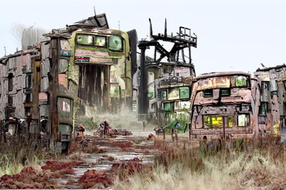 Wasteland: A Stark Post-Apocalyptic Landscape