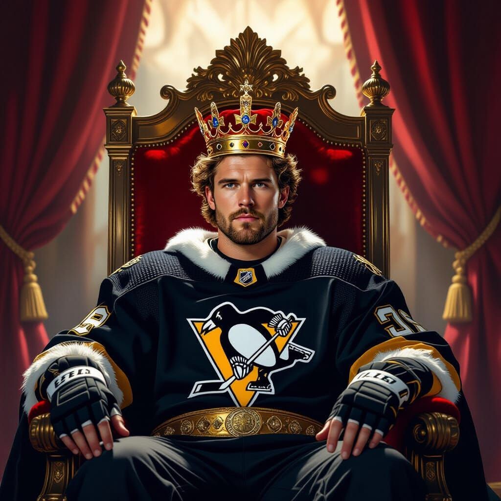 Sidney Crosby Crowned King in Opulent Chamber