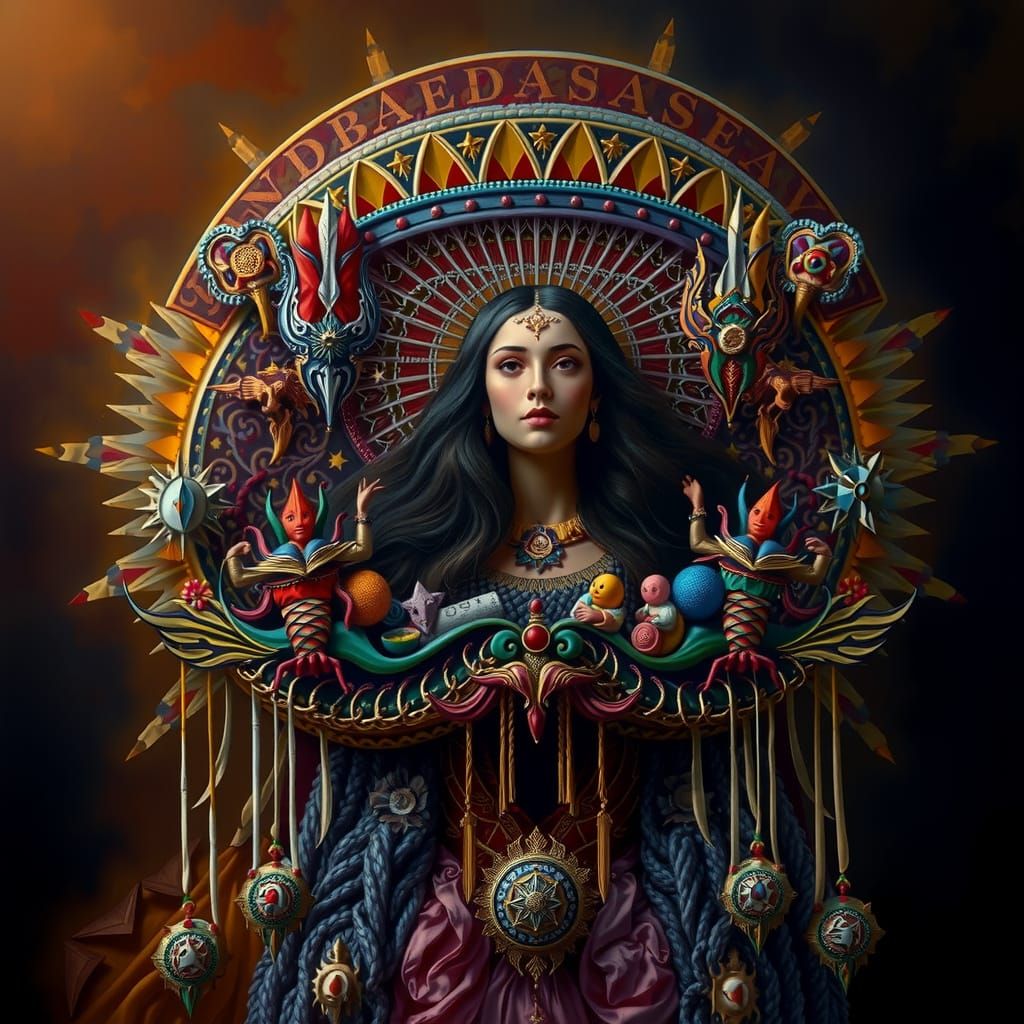 Masterpiece Painting of Beauty and Truth